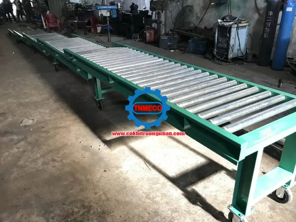 Báo giá băng tải con lăn theo đường kính và tải trọng hàng hóa